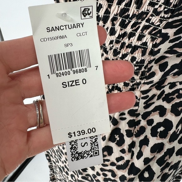 NWT Sanctuary Fresh Breeze Leopard Print Dress In‎ Classy Cat - Picture 11 of 16